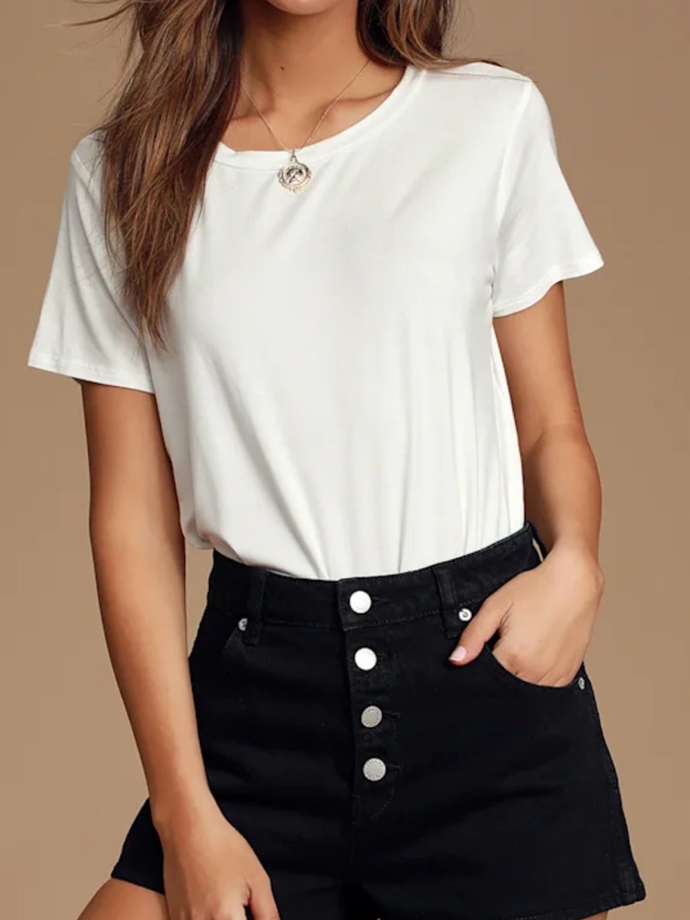 Lulu's Short Sleeve Crewneck Bodysuit